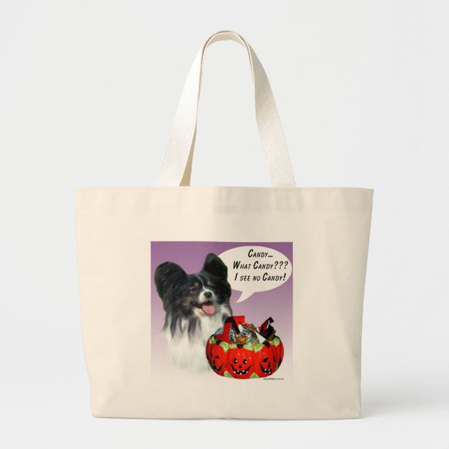 Grand Tote Bag Papillon Halloween Candy (Devant)