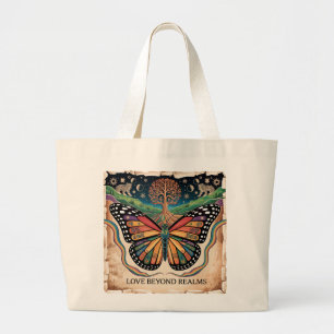 Grand Tote Bag Papillon maya LGBTQ Fierté arc-en-ciel