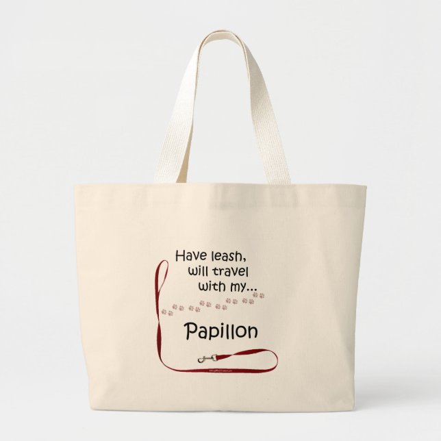 Grand Tote Bag Papillon Travel Leash (Devant)
