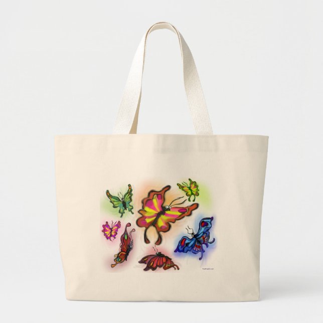 Grand Tote Bag Papillons (Devant)
