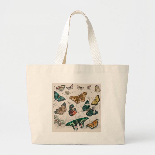 Grand Tote Bag Papillons Collection Antique Papillons (Devant)