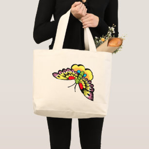 Grand Tote Bag Papillons orientaux antiques d'Owen Jones