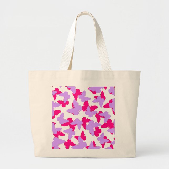 Grand Tote Bag Papillons posés (Devant)