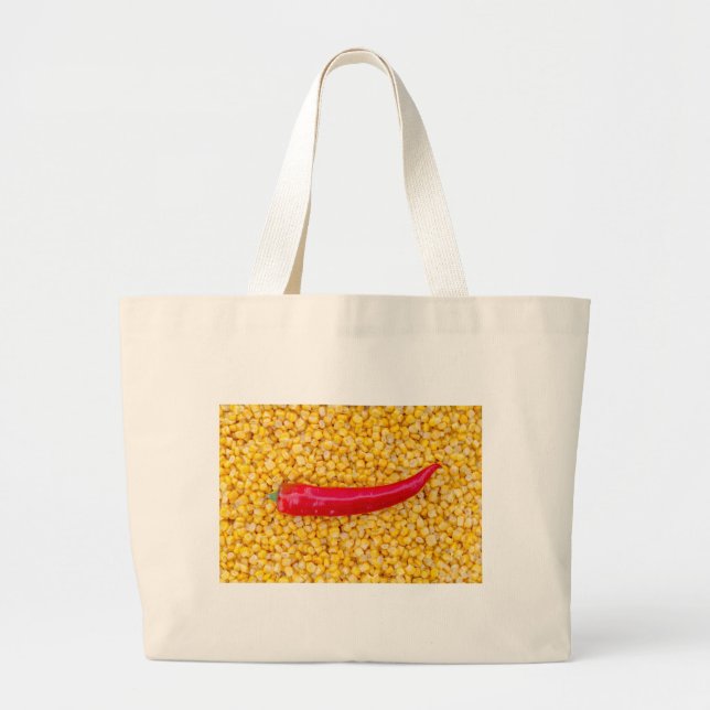 Grand Tote Bag Paprika sur maïs (Devant)