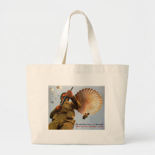 Grand Tote Bag Parachutiste Britannique - Ses besoins arrivent pr