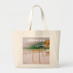 Grand Tote Bag Paradis tropical de Lombok en Indonésie