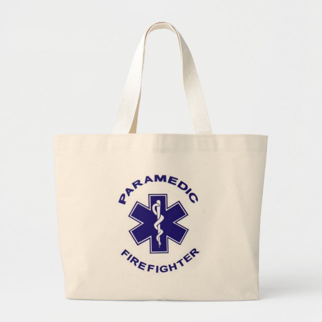 Grand Tote Bag Paramedic du pompier (Devant)