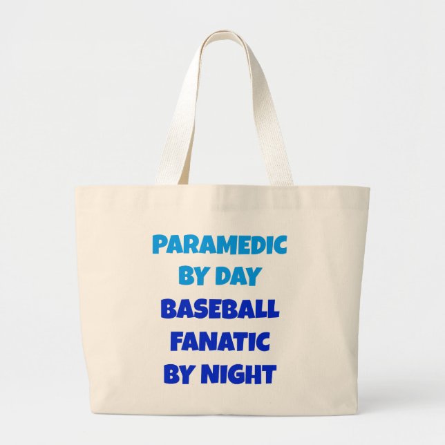 Grand Tote Bag Paramètre fanatique de baseball (Devant)