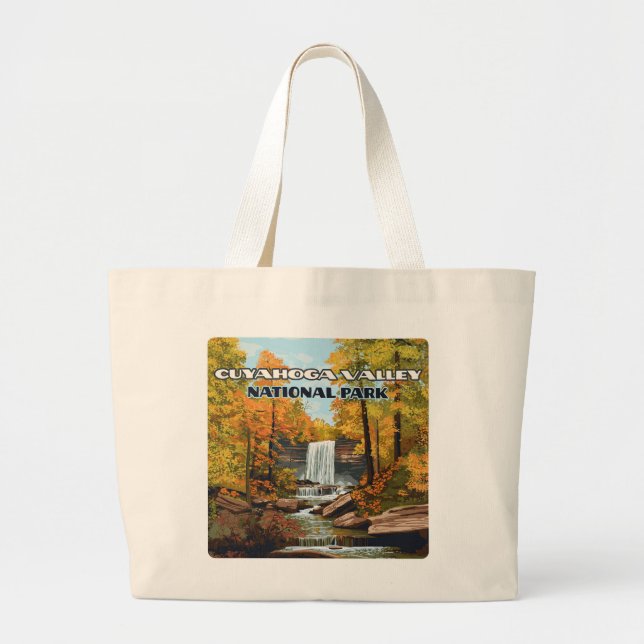 Grand Tote Bag Parc national de la vallée de Cuyahoga Ohio Clevel (Devant)
