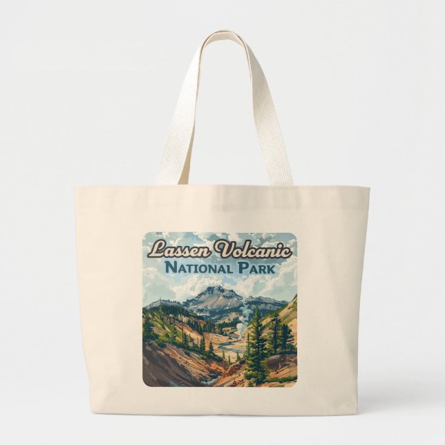 Grand Tote Bag Parc national volcanique de Lassen California Volc (Devant)