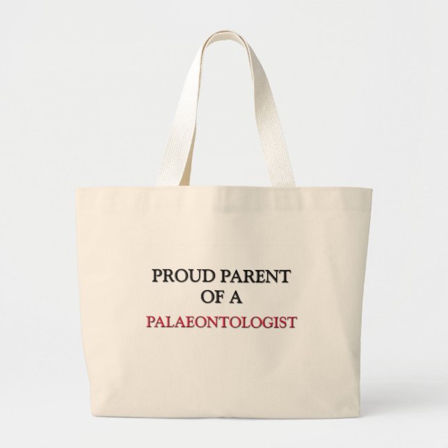 Grand Tote Bag Parent fier d'un PALÉONTOLOGUE (Devant)