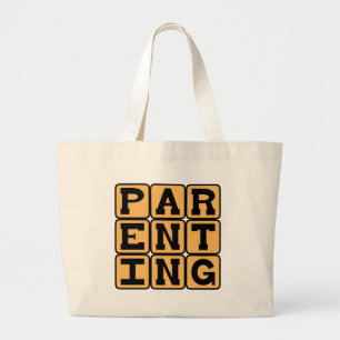 Grand Tote Bag Parentalité, maman ou papa