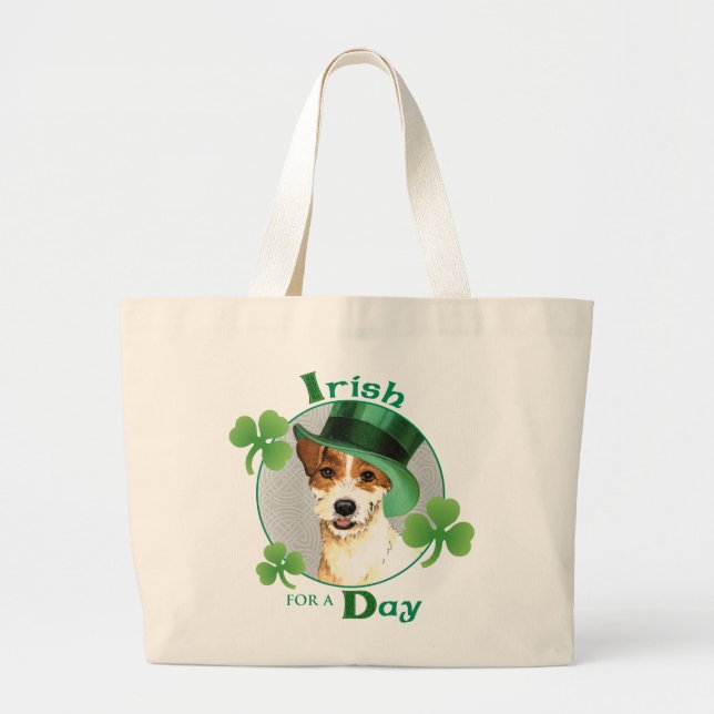 Grand Tote Bag Parson de la Saint Patrick Russell Terrier (Devant)