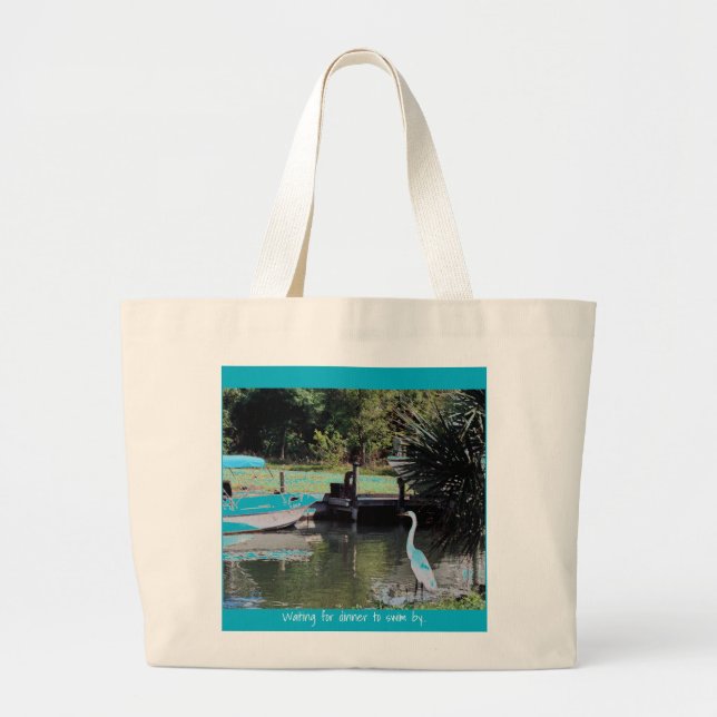 Grand Tote Bag parti pêcher ! (Devant)