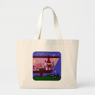 Grand Tote Bag Partie de singe de chaussette