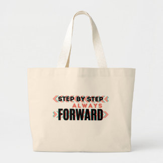 Grand Tote Bag Pas à Pas, Toujours en Avant 