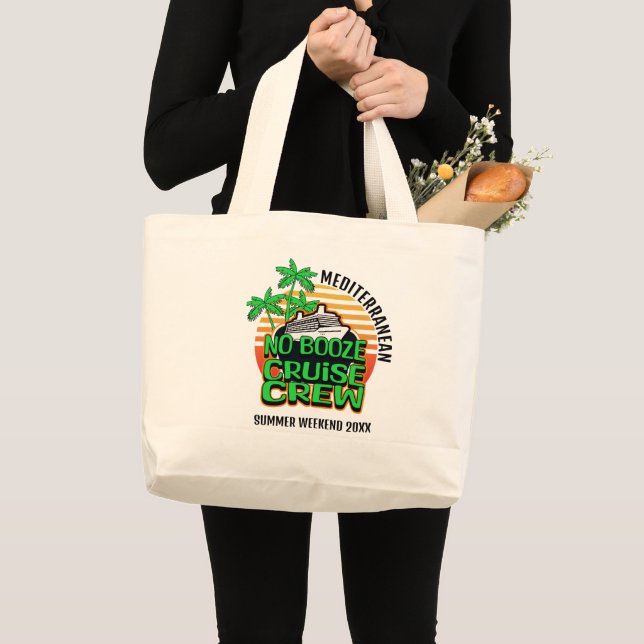 Grand Tote Bag PAS DE BOOZE CRUISE CREW Summer Week-end (Devant (produit))