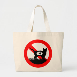 Grand Tote Bag Pas de chats extérieurs