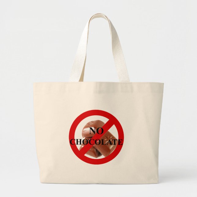 Grand Tote Bag Pas de chocolat (Devant)