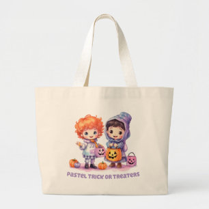 Grand Tote Bag Pastel Trick ou Traitements