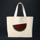 Grand Tote Bag Pastèque de Palestine Broderie tatreez rouge<br><div class="desc">Ceci est une pastèque palestinienne traditionnelle Embrodery tatreez rouge Motif noir Pour les Palestiniens, les amateurs de Palestine Pro-Palestinien, ou, toute personne qui soutient la liberté, la justice et lutte contre l'injustice. A tous ceux qui soutiennent la juste cause palestinienne. Accroître et soutenir la libération de la Palestine et de...</div>