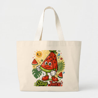 Grand Tote Bag Pastèque Dessin Animé Mignon
