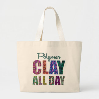Grand Tote Bag Pâte Polymère Toute la Journée