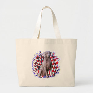 Grand Tote Bag Patriot de Weimaraner