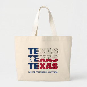 Grand Tote Bag Patriotic Custom TEXAS FLAG