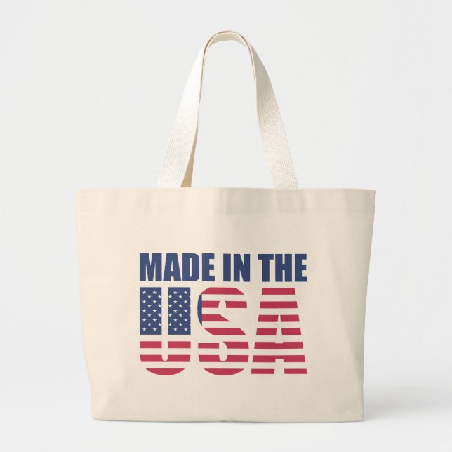 Grand Tote Bag Patriotique Made in the USA (Devant)
