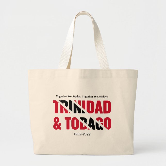 Grand Tote Bag Patriotique TRINIDAD 60e anniversaire (Devant)
