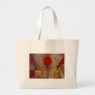 Grand Tote Bag Paul Klee Ballons rouges Art coloré Abstrait