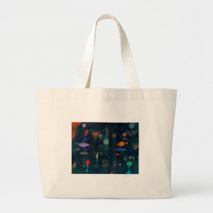 Grand Tote Bag Paul Klee Fish Magic Peinture Abstraite Art graphi