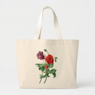 Grand Tote Bag Pavot à opium tiré de la nature par Van Spaendonck