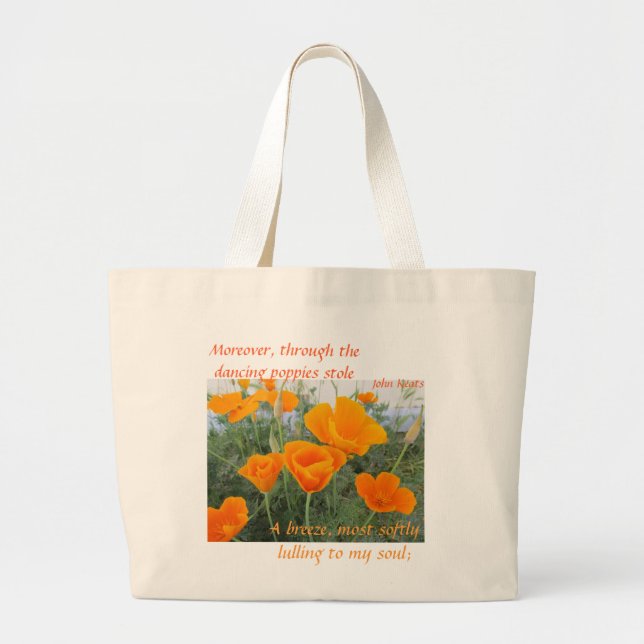 Grand Tote Bag Pavot de Californie (Devant)