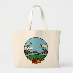 Grand Tote Bag Paysage d'automne