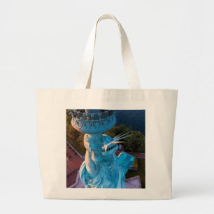 Grand Tote Bag Paysage de New York, Flambeau de la Statue de la L