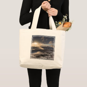 Grand Tote Bag Paysage hivernal géothermique