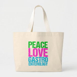 Grand Tote Bag Peace Love Gastroentologie
