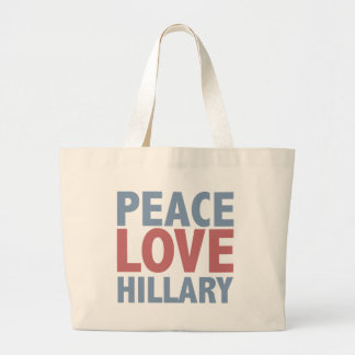 Grand Tote Bag Peace Love Hillary