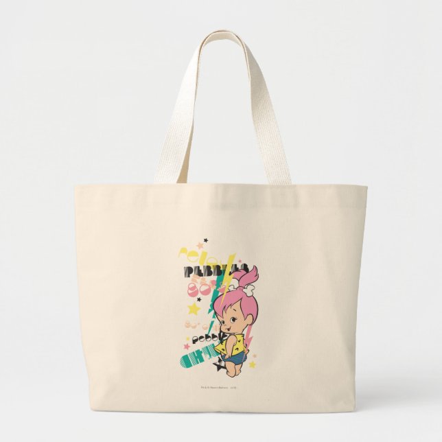 Grand Tote Bag PEBBLES™ 80s Punk (Devant)