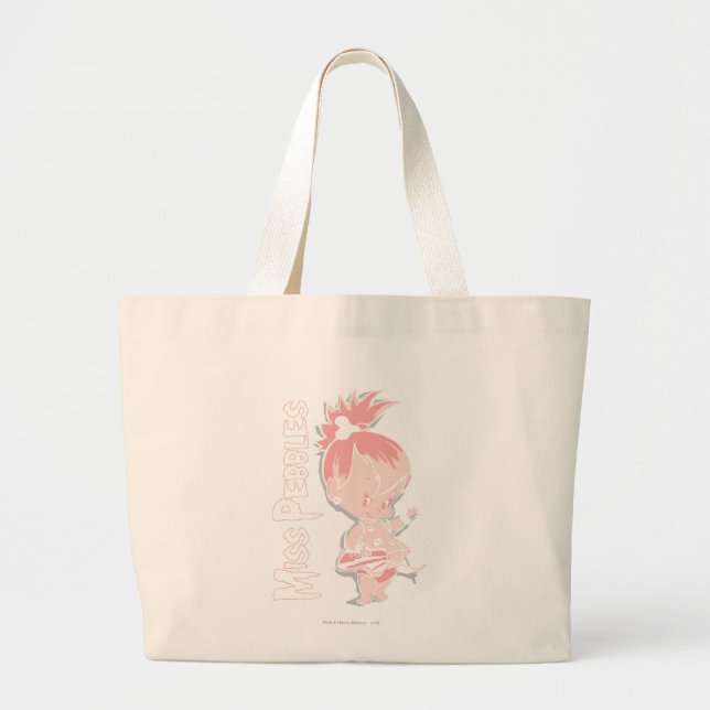 Grand Tote Bag PEBBLES™ en rose (Devant)
