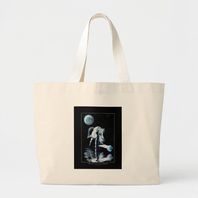 Grand Tote Bag PEGASUS et collection BLANCHE de RAVEN (Devant)