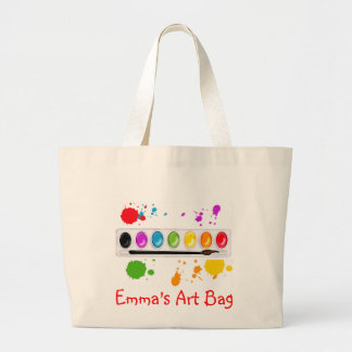 Grand Tote Bag peignez la boîte avec des éclaboussures