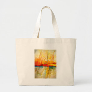 Grand Tote Bag Peinture Abstraite moderne