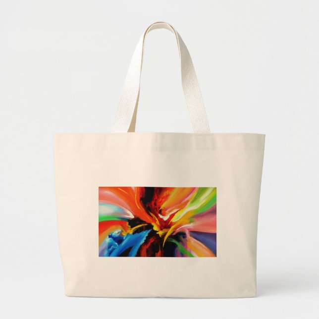Grand Tote Bag Peinture abstraite par Serdar Hizli (Devant)