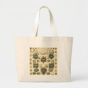 Grand Tote Bag Peinture artistique de nid d'oeuf d'oiseau vintage