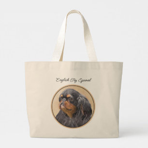 Grand Tote Bag Peinture d'Epagneul Jouet Anglais Chien King Charl