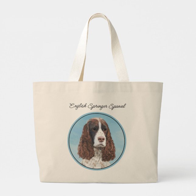 Grand Tote Bag Peinture espagnole Springer anglaise Peinture orig (Dos)