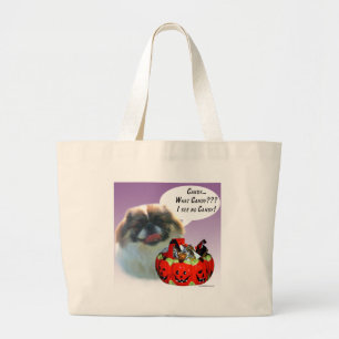 Grand Tote Bag Pekingese Halloween Candy
